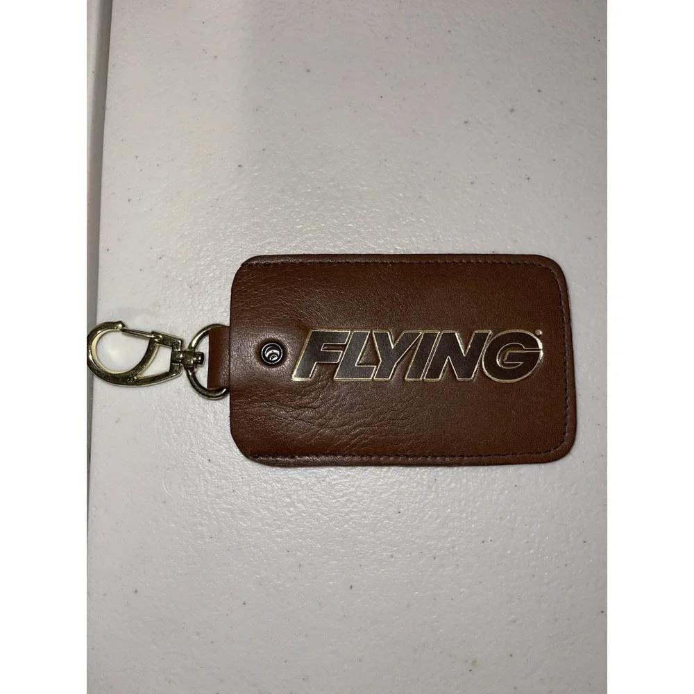 Vintage Leather Luggage‎ Tag Bundle Of 5 Tags -America West Airlines, FLYING
